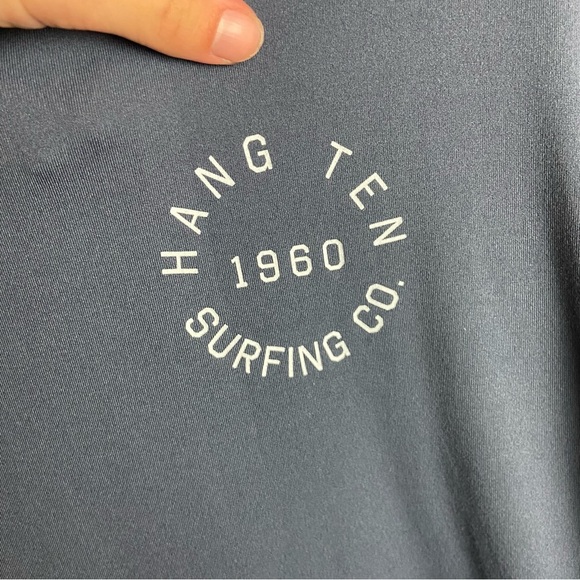 Hang Ten Men’s Size Large Sun Shirt Long Sleeve Tee Navy Blue 50 UPF Lightweight - Picture 5 of 8